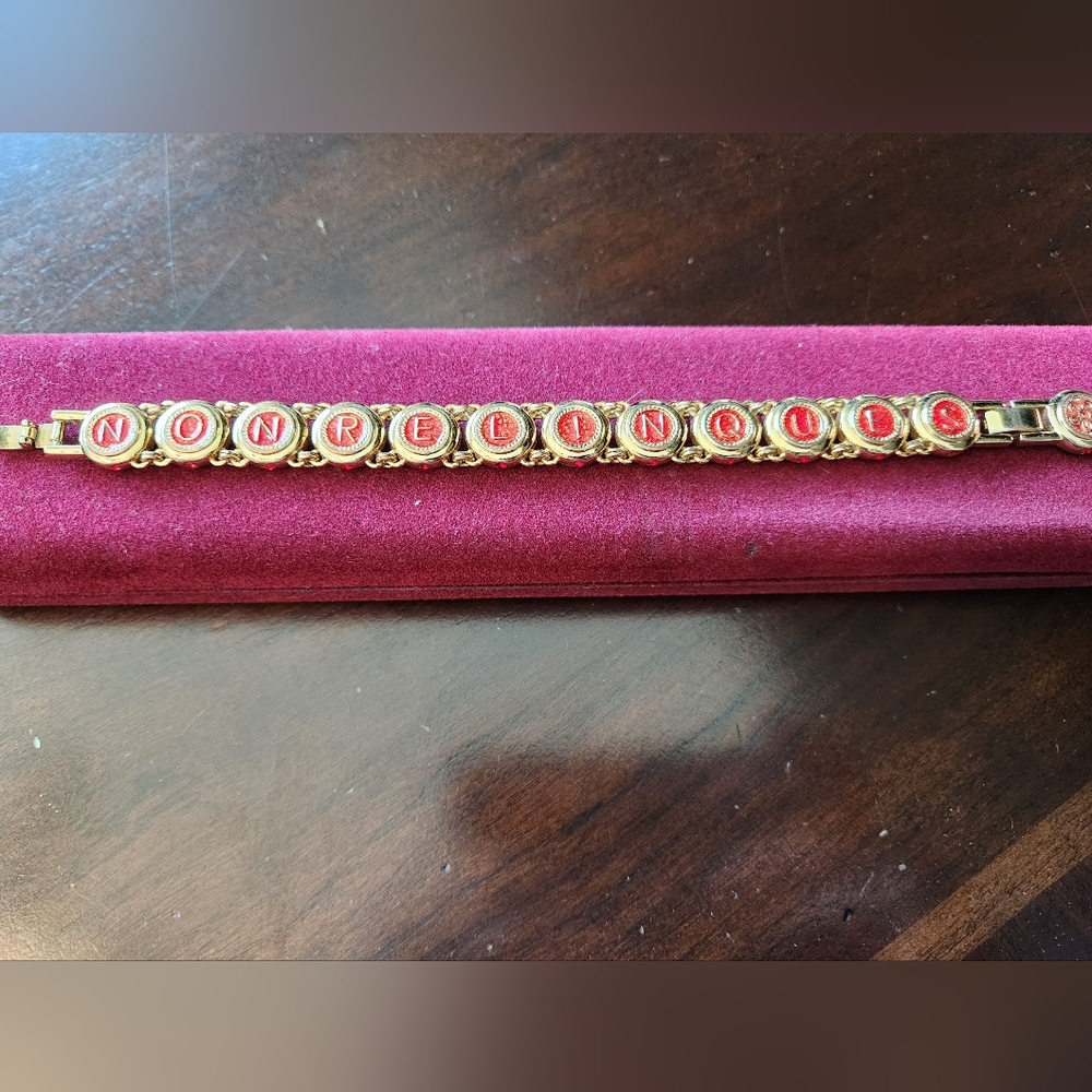 Camrose & Kross Ruby & Gold Bracelet